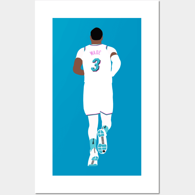 Dwyane Wade Miami Vice Wall Art by xRatTrapTeesx